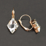 Auskarai moterims DiamondSky &bdquo;Crystal Rhombus III&ldquo; su Swarovski kristalais