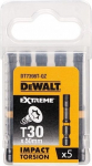 Dewalt T30 57mm smūginiai antgaliai, 5 vnt.