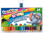 Spalvoti pie&scaron;tukai Bambino su drožtuku, 24 vnt