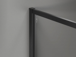 Mexen Kioto-F du&scaron;o sienelė Walk-in su rėmu 90 x 75 cm, skaidrus 8 mm, juodas - 800-090-202-04-70-075