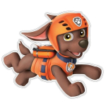 Vaiki&scaron;kas sienų lipdukas Paw Patrol Zuma
