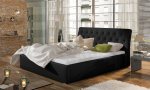 Lova NORE Milano MTP, 200x200 cm, juoda