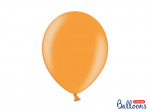 Stiprūs balionai 30 cm Metallic Mandarin, oranžiniai, 10 vnt.
