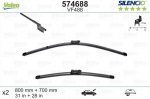 VALEO SILENCIO VALYTUVAI RENAULT, CITROEN, OPEL, PEUGEOT FLAT BLADE