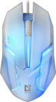 "defender" pelė "cyber mb-560l", 1200dpi, optinė, 3 but., laidinė usb, balta, žaidimų, permatoma