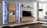 Sekcija Switch XVI, ąžuolo/baltos spalvos