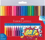 Flomasteriai FABER CASTELL GRIP, 20 spalvų