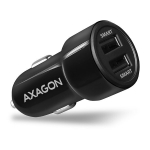 Axagon Pwc-5v5 automobilinis įkroviklis, 2x Usb, 24w, greitas įkrovimas