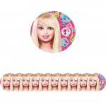 Vienkartinės lėk&scaron;tutės Barbie 23cm, 10 vnt.