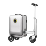 Mažas lagaminas su motoru Electric scooter, sidabrinis
