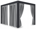 Pavėsinės užuolaidos Mariall ZMOS-05, 155x220 cm, pilkos