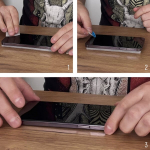 2 vnt viso ekrano grūdintas stiklas su rėmeliu, Wozinsky Full Glue iPhone 15 Pro Max dėklas &ndash; juodas