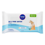 Drėgnos servetėlės Nivea Baby Pure Water, 57 vnt.