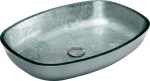 Stiklinis praustuvas Mexen Araks, Silver