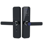 Smart durų spyna su rankena S-Link, juoda