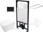 WC potinkinis komplektas Deante Hiacynt 6in1, White/Nero