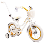 Vaiki&scaron;kas dviratis Sun Baby Heart Bike 14", baltas
