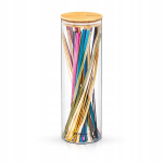Stiklainis, 2000 ml, WILMAX stiklainis su bambuko dangteliu 2000 ml