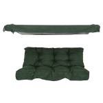 Pagalvėlė sūpynėms su stogeliu Patio Tora H024-32IB, žalia