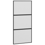 Stumdomos durys juodos 102,5x205cm stiklas ir aliuminis 155200