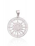 Sidabrinis pakabukas su cirkoniu "Sun II" DS01K646