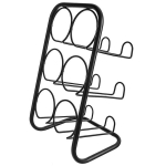 Vyno lentyna, 22,5x39 cm, Vyno lentyna metalinas juoda 6 buteliai 22,5x39 cm