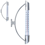 Lauko termometras sidabras 24 cm, Lauko termometras sidabras 24 cm