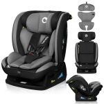 Automobilinė kėdutė Lionelo Aart i-Size Grey Graphite, 0-36 kg, 40-150 cm, pilka