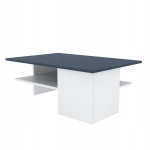 Kavos staliukas Target Home 90x60x33,5 cm, baltas/pilkas