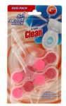 Clean at Home wc valiklis, 2 vnt., Namų &scaron;vara, Extra Fresh, WC pendelis, flower power, 2x 45g