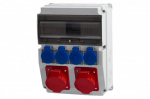 Caja skirstomoji plok&scaron;tė 16A/5P, 32A/5P, 4x230V 12M IP65