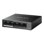 MERCUSYS tinklo jungiklis MS105GP (5xGbE, 4xPoE+, 65W, be ventiliatoriaus)