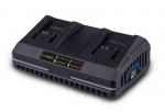 dvigubas įkroviklis 4.5A 20V - universalus akumuliatorius SCHEPPACH 20V IXES asortimentui
