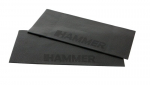 Apsauginis grindų kilimėlis Hammer, 70x30cm, 2vnt, juodas