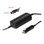 Įkroviklis ne&scaron;iojamam kompiuteriui Akyga Ak-nd-75 19.5v 2.31a 45w 4.5x3.0mm +pin automobilinis maitinimo adapteris