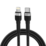USB-C į Lightning kabelis iPhone, 30W, 2m, juodas