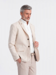 &Scaron;varkas vyrams Ombre Clothing om-blzb-0128, smėlio spalvos