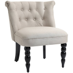 Poilsio krėslas Vintage Poilsio krėslas Poilsio kėdė Mink&scaron;tas krėslas Valgomojo kėdė Lininis apmu&scaron;alas Medinis rėmas Smėlio spalvos + juodos spalvos 67 x 67 x 78 cm