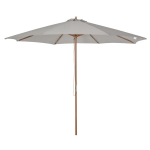 Medinis sodo skėtis 300 cm - pilka
