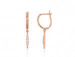 Auksiniai auskarai moterims Diamond Sky "Alectrona III" DS02A955