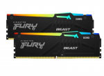 Operatyvioji atmintis (RAM) Kingston Fury Beast RGB 16GB (2x8GB) DDR5 6000MT/s CL30 EXPO KF560C30BBEAK2-16