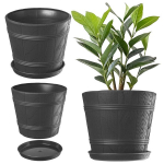 Gėlių vazono dangtis Gėlių vazonas su stovu Grafitas 26cm