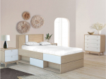 Miegamojo baldų komplektas Notio Living, rudas