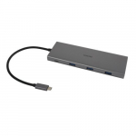 USB-C &scaron;akotuvas Deltaco USBC-HUB202 4&times; USB-A 5 Gbps plonas juodas