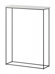 Stalas-konsolė ADRK Furniture Sili, juodas/baltas