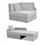 Vaiki&scaron;ka kampinė sofa-lova Denis, pilka