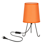Candellux stalinis &scaron;viestuvas Smally, juodas/oranžinis