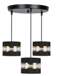 Pakabinamas &scaron;viestuvas Candellux PANDY juodas laikiklis 3x40W E27