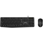 CANYON SET-1 EN Klaviatūra+Pelė Laidinis Juoda, CANYON SET-1 EN Keyboard+Mouse Wired Black CNE-CSET1-UK/US