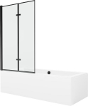 Vonia Mexen Cube su apdaila ir stiklo sienele, 170x80 cm + 100 cm (II)
